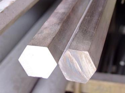 Stainless steel precision hexagonal rod.